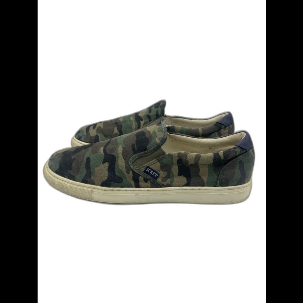 J.Crew‎ Men's Explorer Camo Canvas Slip-on Sneakers Sz 11